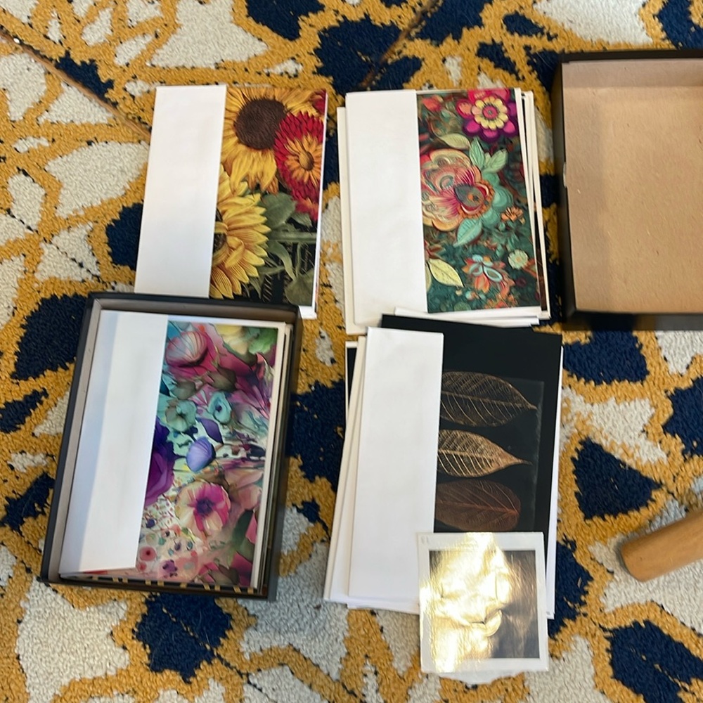 81. Box Of Art Greeting Card With Stickers